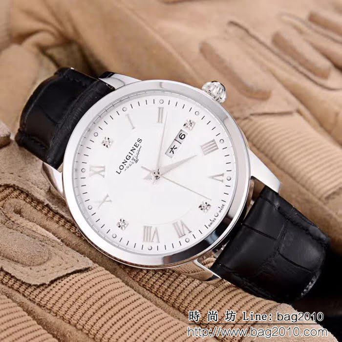 LONGINES浪琴 復古系列 經典大三針 全自動機械精品男士腕表 WSS1101